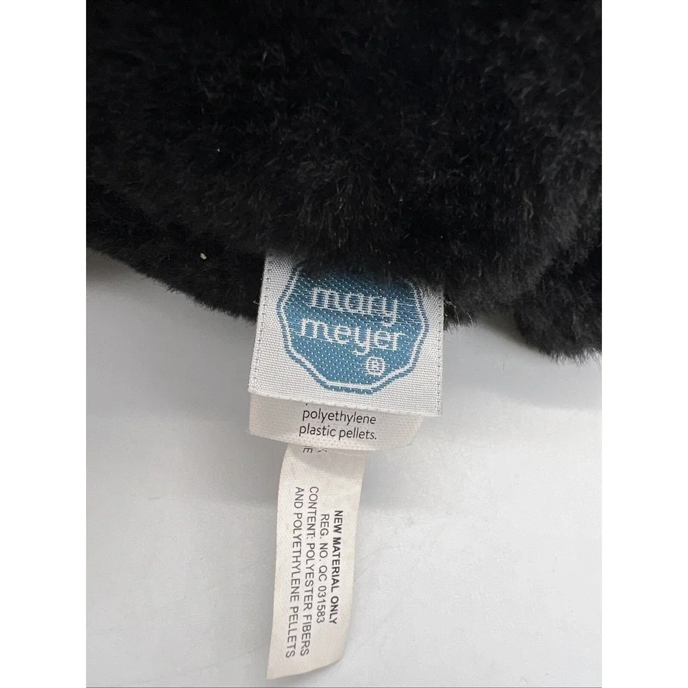 Mary Meyer Plush Black Bear Smiling Soft Floppy Stuffed Bean‎ Bag Toy Lovey 13